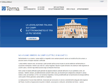 Tablet Screenshot of elettromagnetismo.terna.it